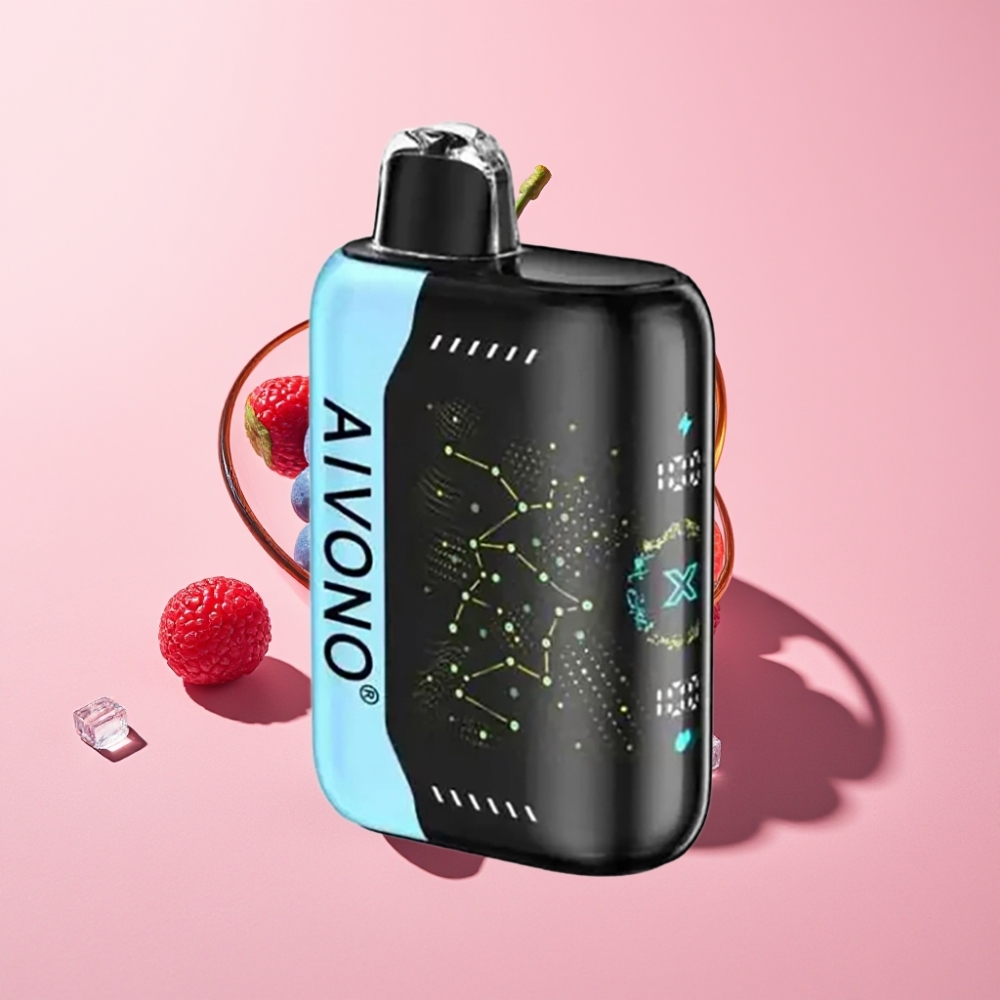 Aivono AIM BOOM 25000 Puff 28ml 650mAh Mavi Ahududu Buz