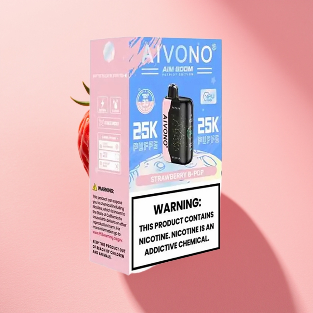 Aivono AIM BOOM 25000 Puff 28ml 650mAh Çilek B Pop