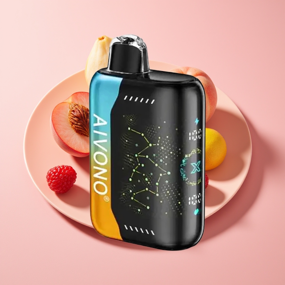 Aivono Aim Boom 25000 Puff 28ml 650mAh Ahududu Şeftali Limon