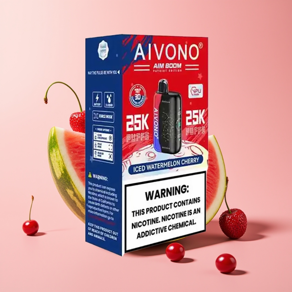 Aivono Aim Boom 25000 Puff 28ml 650mAh Buzlu Karpuz Kiraz