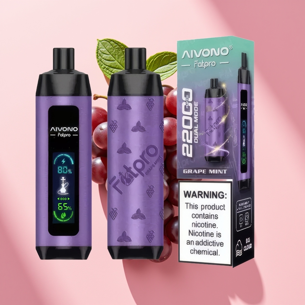 Aivono AIM FATPRO 22000 Puff 28ml %5 Nikotin 600mAh Üzüm Nanesi