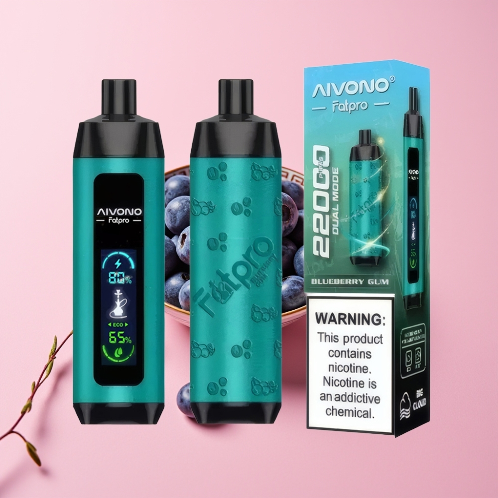 Aivono Aim Fatpro 22000 Puff 28ml 600mAh 0.6ohm Mavi Böğürtlen