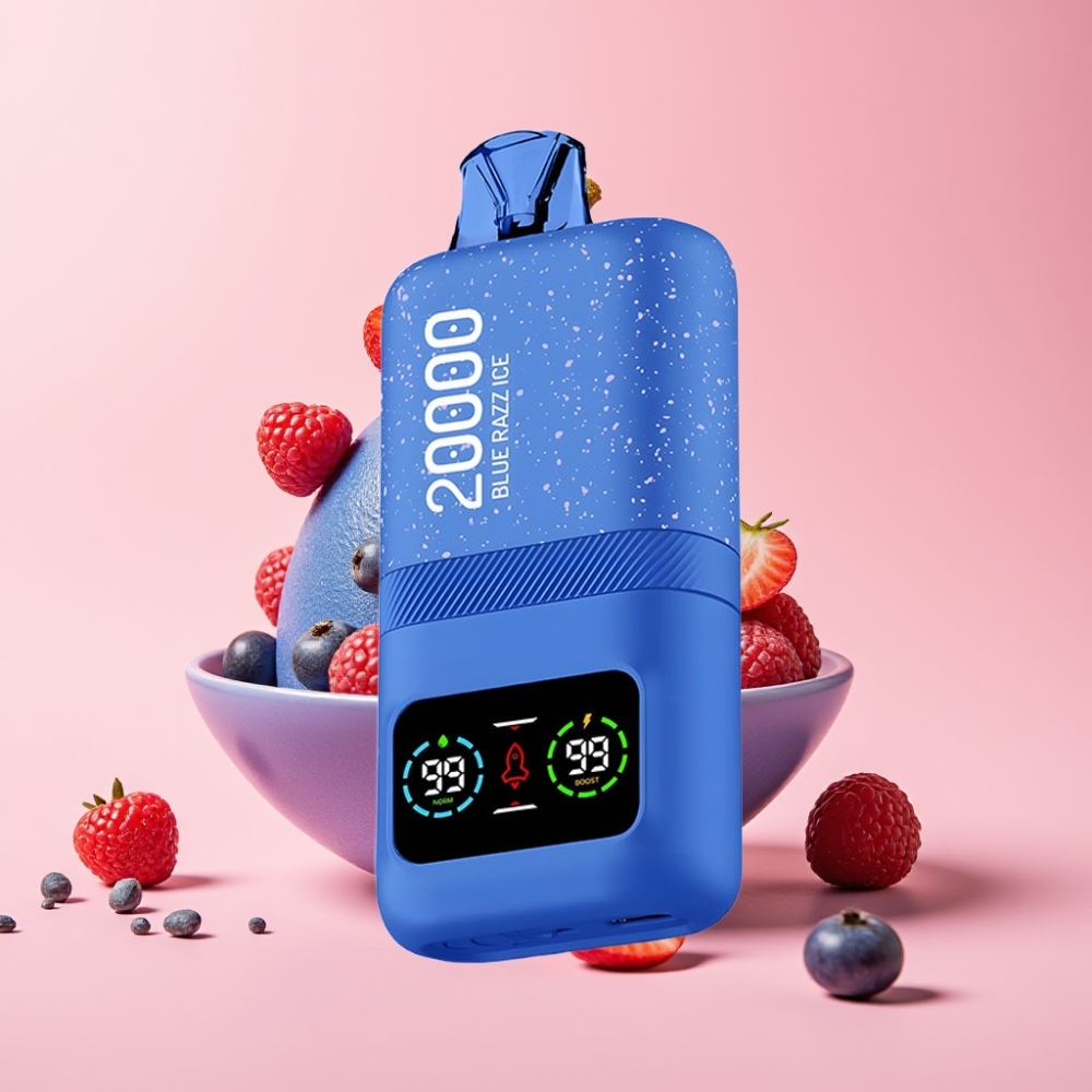 Aivono Aim Magic 20000 Puff 26ml Dual Mesh LCD Type-C Mavi Ahududu Buz