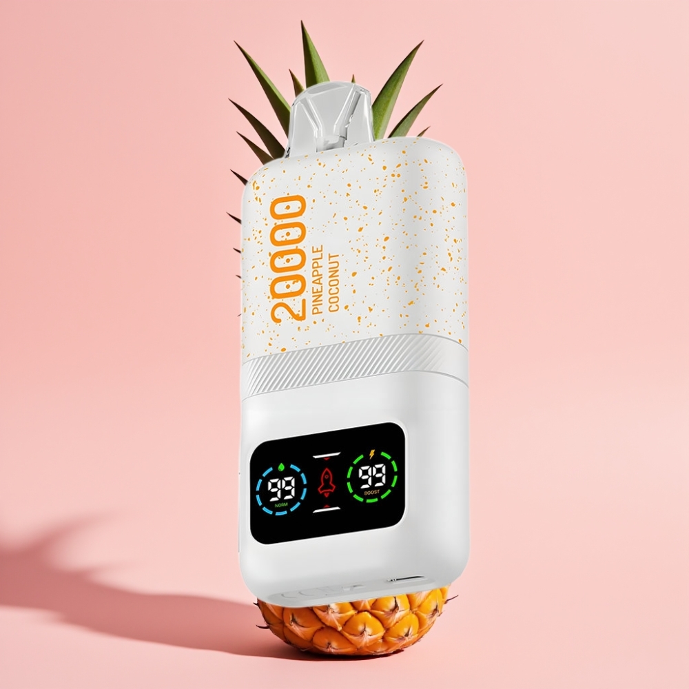 Aivono Aim Magic 20000 Puff 26ml Çift Mesh Coil Tip-C Şarj Ananas Hindistan Ceviz