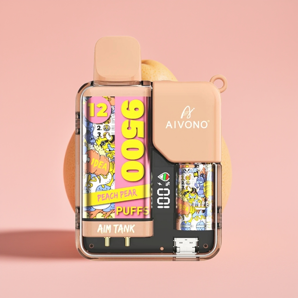 Aivono AIM-TANK 9500 Puff 18ml 650mAh LCD Şeftali Armut