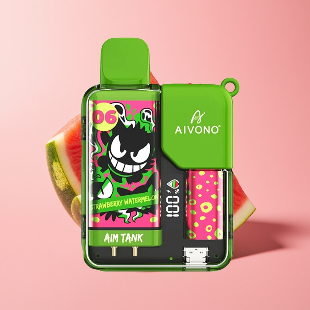 Aivono AIM-TANK 9500 Puffs 18ml 650mAh LCD Çilek Karpuz