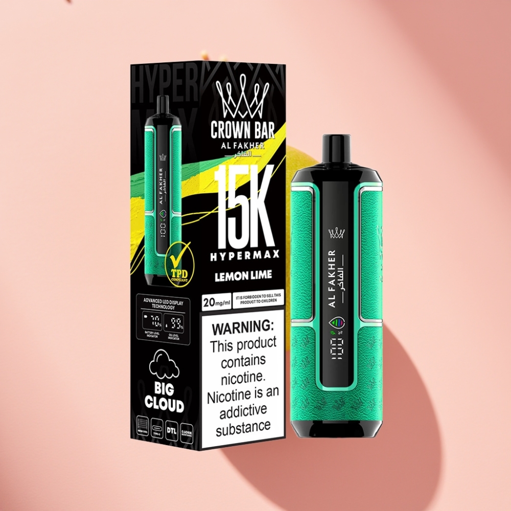Al Fakher Crown Bar 15K Hypermax 22ml 600mAh Limon Misket