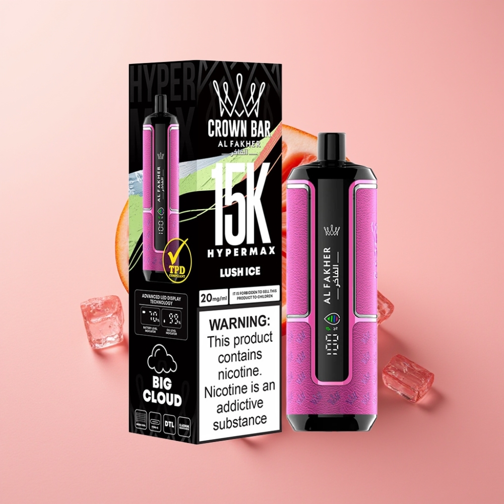 Al Fakher Crown Bar 15K Hypermax 22ml 600mAh Type-C Lüks Buz