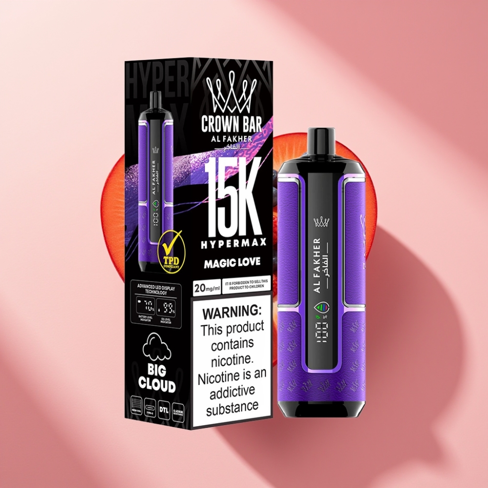 Al Fakher Crown Bar 15K Hypermax DTL 22ml 600mAh Type-C Büyülü Aşk