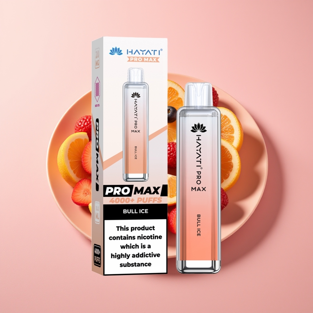 Hayati Pro Max 4000 Puff 1400mAh Şarj Edilebilir Boğa Buz