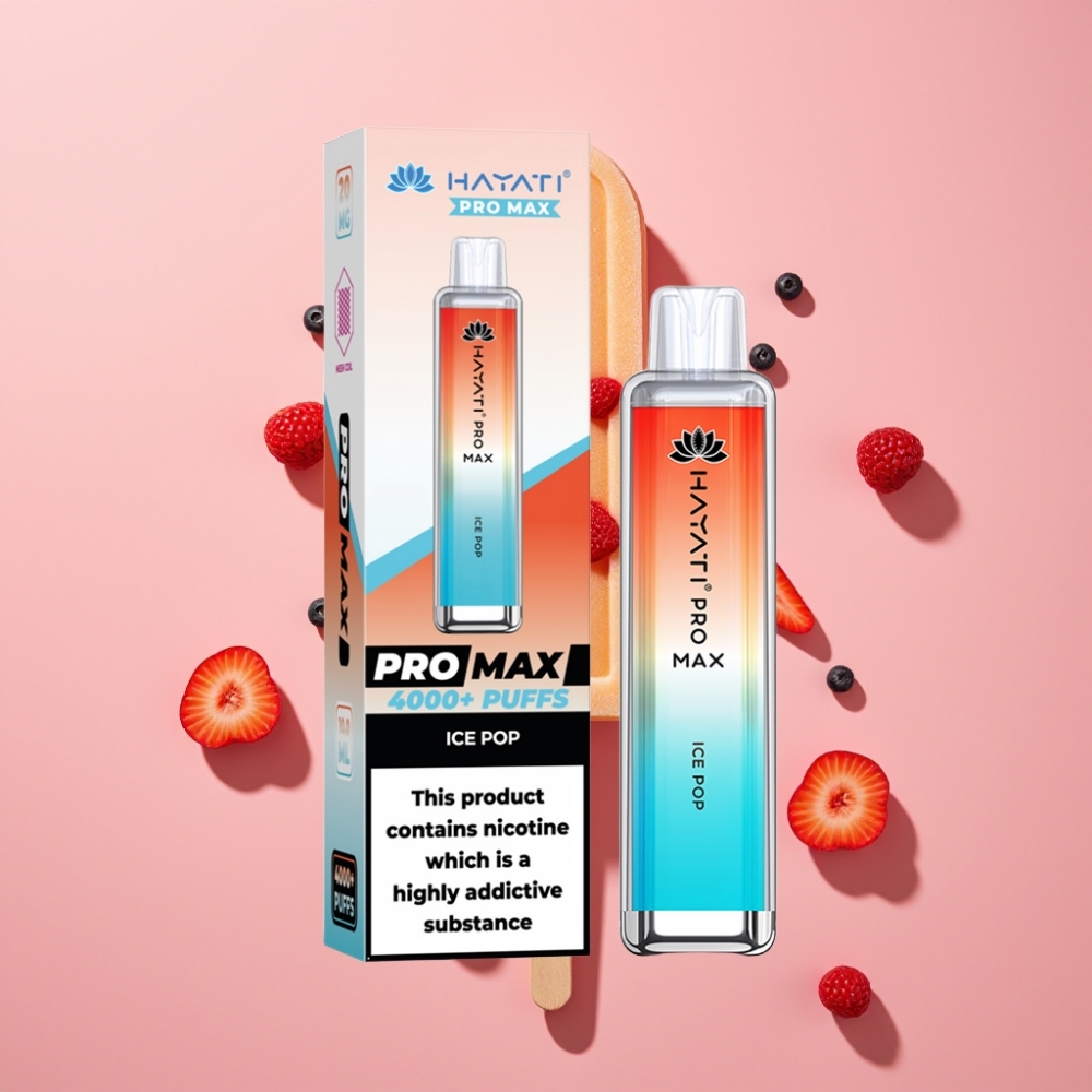 Hayati Pro Max 4000 Puff 1400mAh Şarj Edilebilir Crystal Buzlu Aromalı
