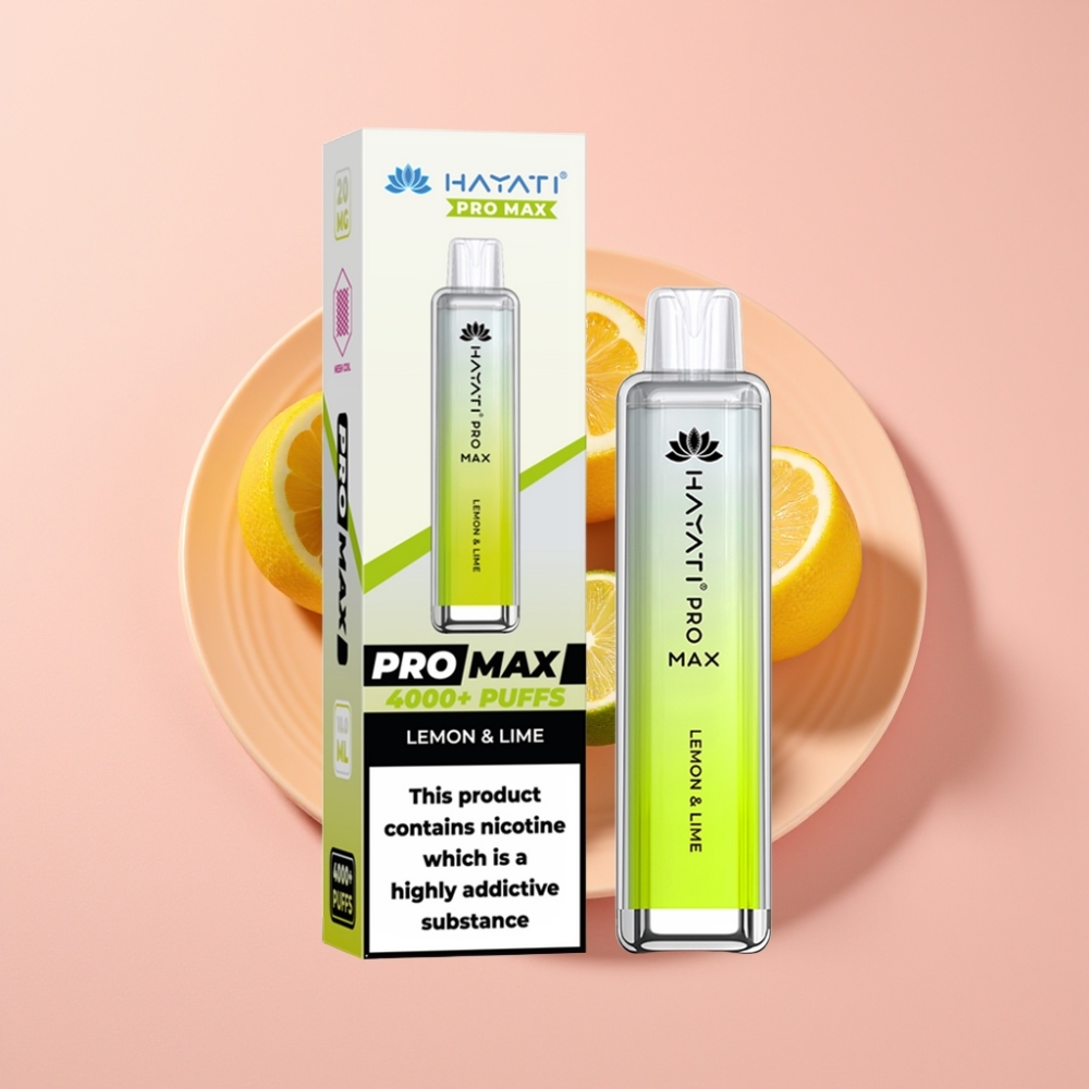Hayati Pro Max 4000 Puff 1400mAh Şarj Edilebilir Limon & Lime