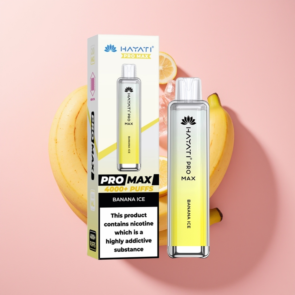 Hayati Pro Max 4000 Puff Yeniden Şarj Edilebilir 1400mAh Muz Buz