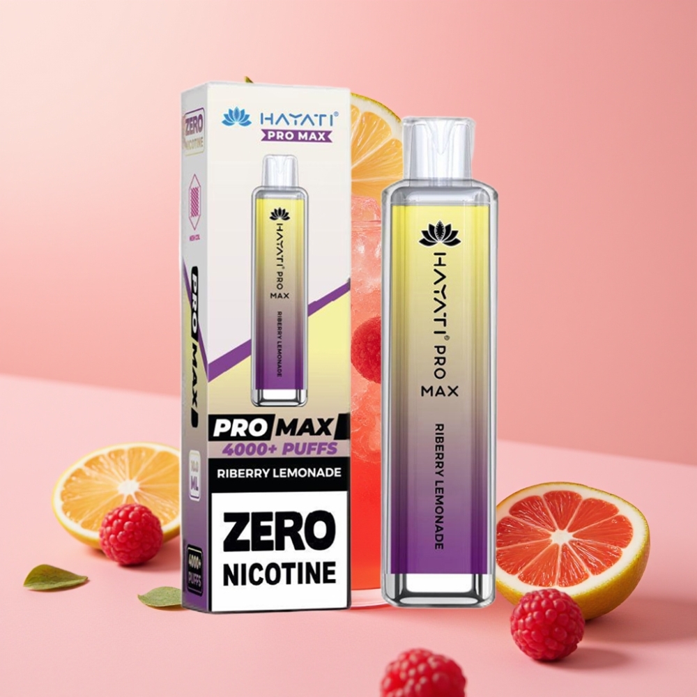 Hayati Pro Max 4000 Puff Şarj Edilebilir 1400mAh Ahududu Limonata