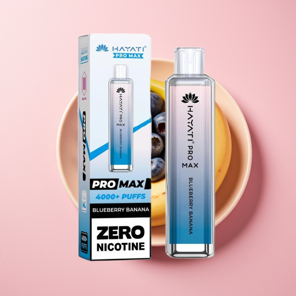 Hayati Pro Max 4000 Puff Şarj Edilebilir 1400mAh Mavi Meyve (Yaban Mersini Muz)