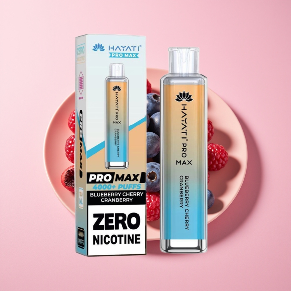 Hayati Pro Max 4000 Puff Şarj Edilebilir Çift 1.1 Ohm Mesh Coil Yaban Mersili Kirazli Kızılcık