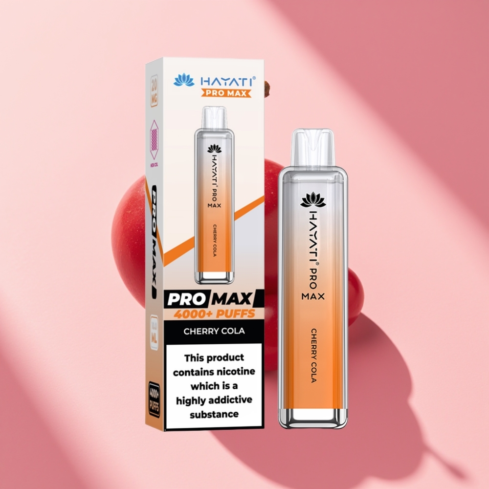 Hayati Pro Max 4000 Puff Şeftali Kola Çift 1.1 Ohm Mesh 1400mAh