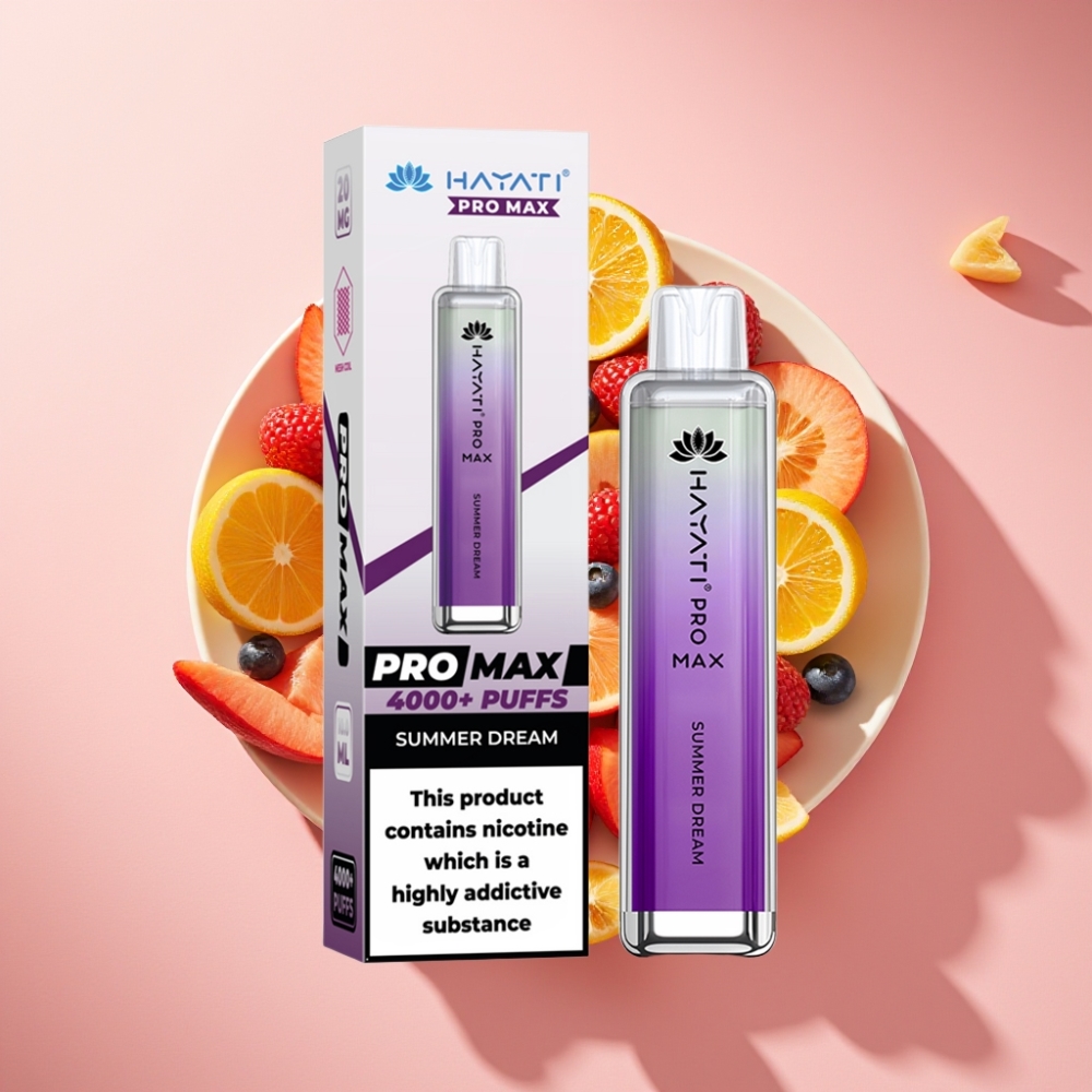 Hayati Pro Max 4000 Puff Çift 1.1 Ohm Mesh Bobin 1400mAh Yaz Rüyası
