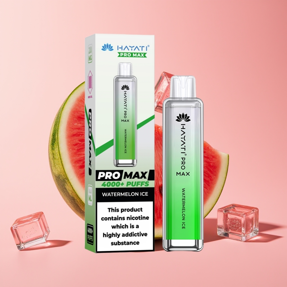 Hayati Pro Max 4000 Puffs 1400mAh Şarj Edilebilir Karpuz Buz Disposable Vape