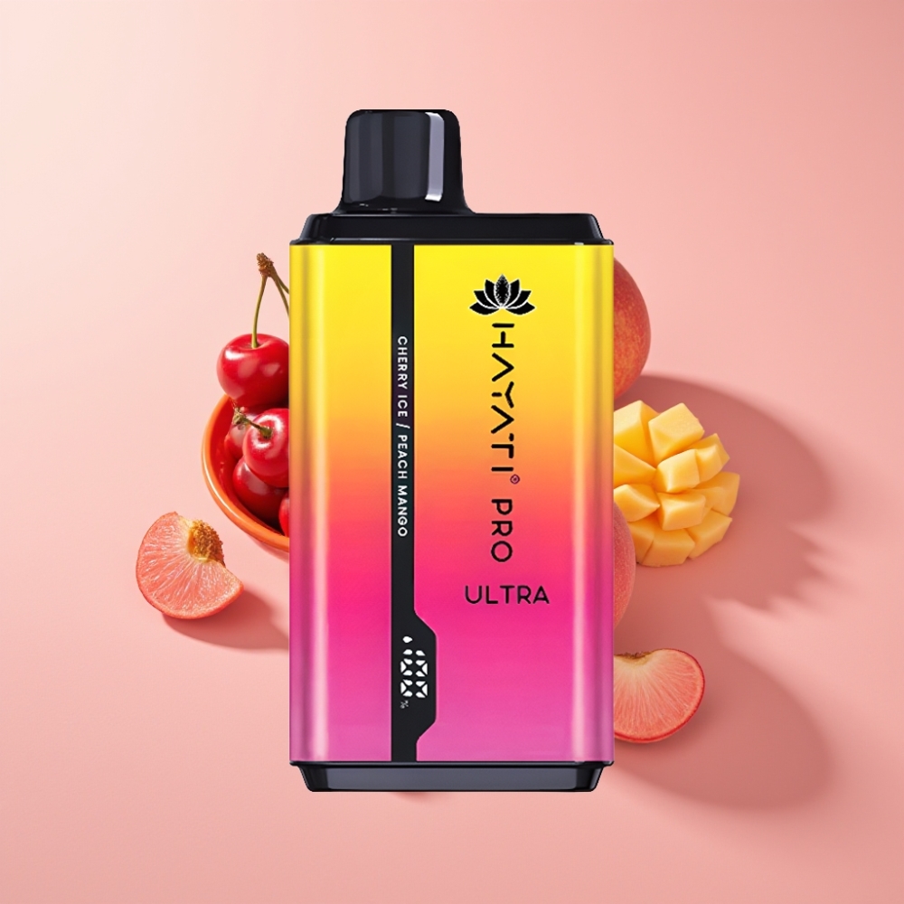 Hayati Pro Ultra 15000 Puff 850mAh 2×12ml 2% 49 Aroma Vişne Buzlu Şeftali Mango