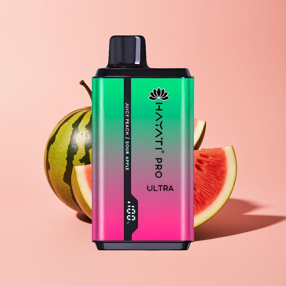Hayati Pro Ultra 15000 Puff 850mAh 2×12ml 2% 49 Aromalı Karpuz Kivi Çarkıfelek