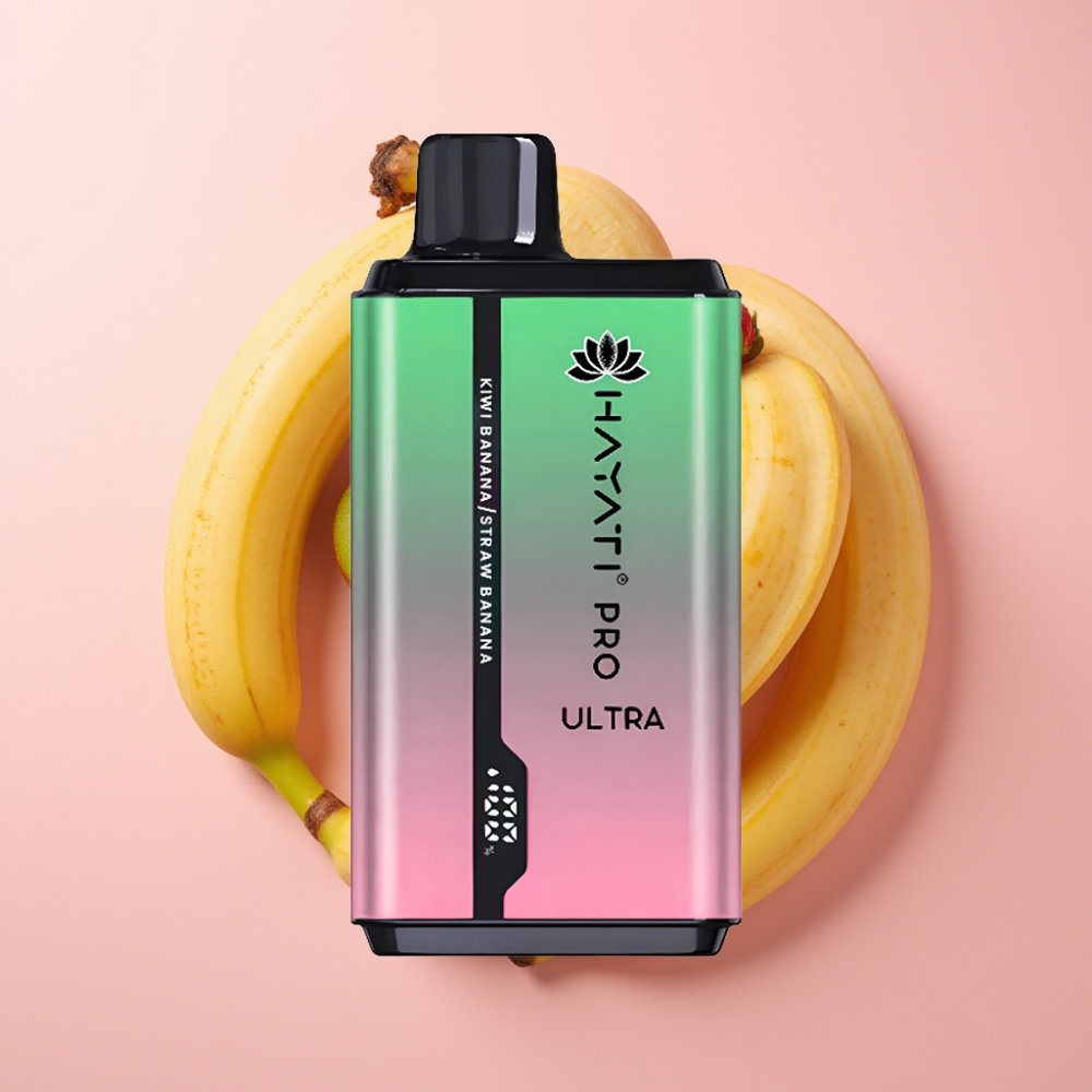 Hayati Pro Ultra 15000 Puff 850mAh 2×12ml 2% Kivi Muz Çilek Muz