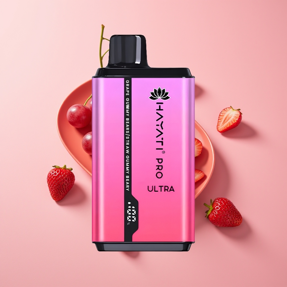Hayati Pro Ultra 15000 Puff 850mAh 2×12ml 2% Üzüm Sakızlı Ayı Çilek Sakızlı Ayı