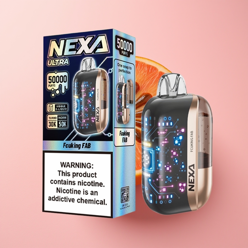 NEXA Ultra 50000 Puff 20ml 5% Nikotin 0.9ohm Çift Mesh Fcuking Fab