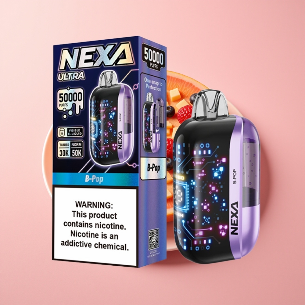 NEXA Ultra 50000 Puff 20ml 5% Nikotin B-Pop Aromalı