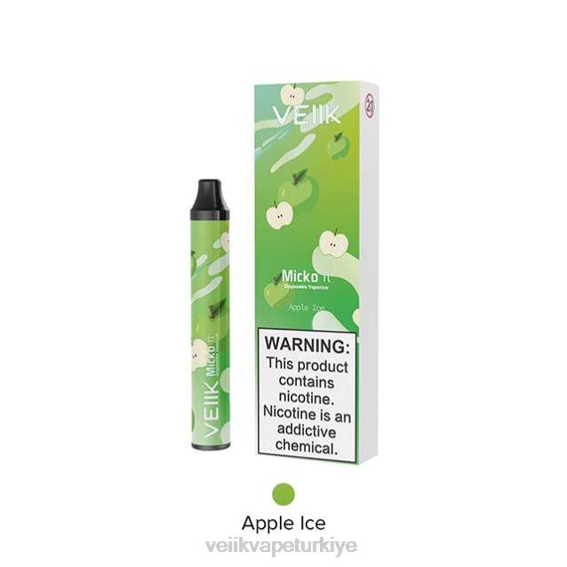 VEIIK Airo Elektronik Sigara - VEIIK Micko Pie tek kullanımlık vape 600 puf elmalı buz 4282B19