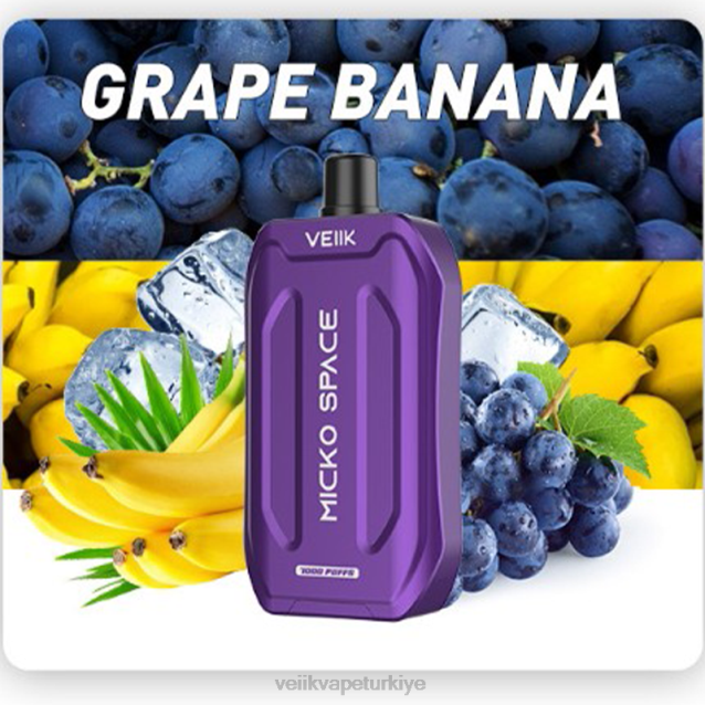 VEIIK Airo Elektronik Sigara - VEIIK Micko Space tek kullanımlık vape 7000 puf üzüm muz 4282B35