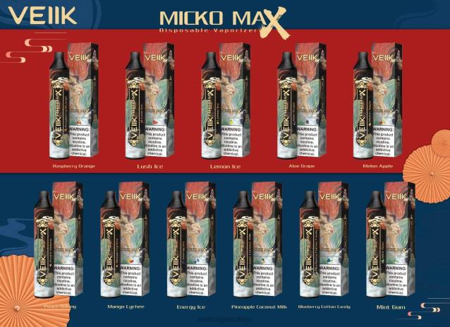 VEIIK Pod Mod - VEIIK Micko MAX tek kullanımlık vape 1500 puf limonlu buz 4282B48