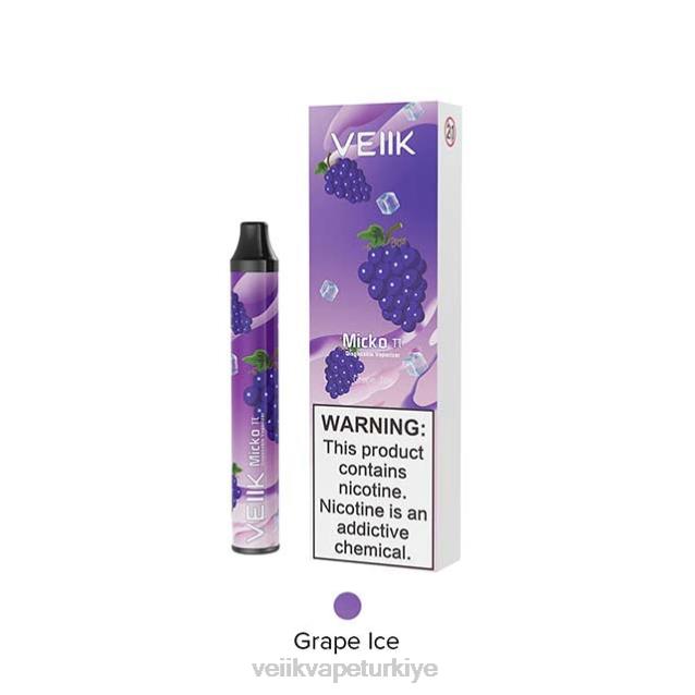 VEIIK Vape Ankara - VEIIK Micko Pie tek kullanımlık vape 600 puf üzüm buzu 4282B18