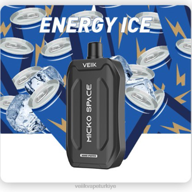 VEIIK Vape Ankara - VEIIK Micko Space tek kullanımlık vape 7000 puf enerji buz 4282B34