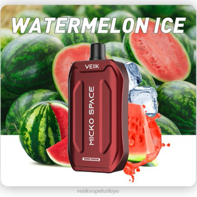 VEIIK Vape Micko Q - VEIIK Micko Space tek kullanımlık vape 7000 puf karpuz buzu 4282B39