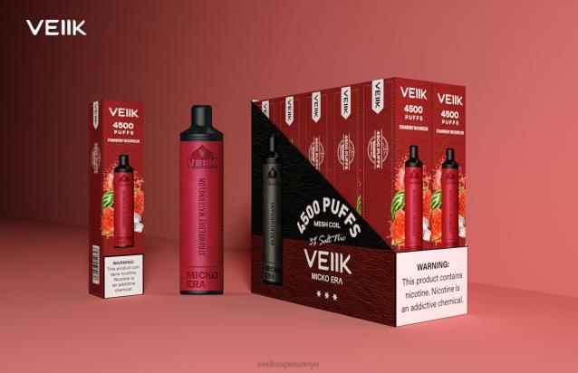 VEIIK Vape Türkiye - VEIIK Micko Era 4500 puf tek kullanımlık 30 mg çilek karpuz 4282B1